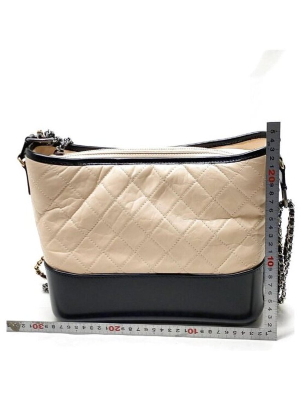 Authentic Chanel Gabrielle Hobo Bag Quilted Leather Chain Crossbody - Picture 3 of 16